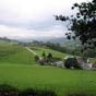 Paysage du Piémont pyrénéen entre Asson et Arudy.