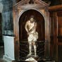 Le Christ à la colonne, statue en bois de l’ancien chemin de croix.