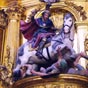Santigo Matamoros (saint Jacques tueur de Maures) est une représentation courante en Espagne, car elle est le symbole de la Reconquista. Petit rappel historique : en 844, le roi des Asturies, Ramiro Ier combat les Maures. Dans un songe, Santiago lui appar