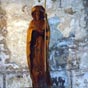 Statue en bois de saint jacques.