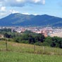 Vue d'Hendaye et du Jaizkibel en arrière-plan. Nous sommes prêts à le gravir...