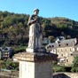 Statue de François d'Estaing sur le pont.