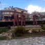 Statues de pèlerins à Laredo.