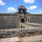 La citadelle de Jaca, appelée château de Saint-Pierre jusqu'au XIXème siècle. Elle a été édifiée sur l'ordre de Philippe II à la fin de 1592.