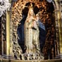 Les pèlerins s'arrêtaient dans la chapelle de la Virgen de los Ojos Grandes (La Vierge aux grands yeux).