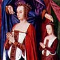 Anne de France et sa fille Suzanne de Bourbon, priant.