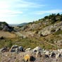 Le massif de la Clape, paysage de garrigue et de vignes...