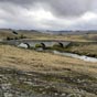 Km 19, franchissement du pont sur le ruisseau de la Peyrade avant Rieutort-d'Aubrac (crédit photo M. Jérémie).