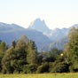 Pic du midi d'ossau vu de Bescat.