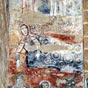 Les fresques découvertes en 1952 ont été restaurées entre 2006 et 2008. Nativité de Jésus. Scène du Bain de l'Enfant 