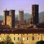 Pamiers : Vue sur la vieille ville, les 3 clochers.