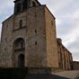 L'église Sainte Martine de Pont du Château - Le plan est simple: un rectangle agrémenté d'un chevet arrondi en cul de four.