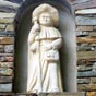 Statue de saint Jacques en pèlerin.