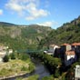 Arrivée au Monistrol-d'Allier : vous franchirez cette belle rivière sur ce pont métallique.