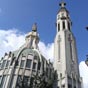 Clocher de l'église Saint-Blaise, de style Art déco. Achevé seulement en 1956,  Il s'élève à 67 mètres avec sa croix. Il a nécessité 400 m3 de béton et 80 tonnes d'acier.