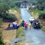 Nous avons assisté à cet accident de vendanges...