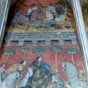Ensemble unique de peintures murales datées de 1370 sur le thème de Tristan et Yseult et des Chevaliers de la Table Ronde (Comme critére de datation : les costumes qui correspondent au règne de Charles V). Ces fresques furent exécutées aux alentours de 1370 par Athon-Pierre de Saint Floret lors de l'installation de Jean de Berry en Auvergne.