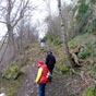 Ca grimpe fortement....mais rien ne gêne le pèlerin habitué à pérégriner par tous les temps!