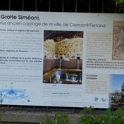 La grotte Siméoni ancien captage de l'eau de la ville de Clermont Ferrand